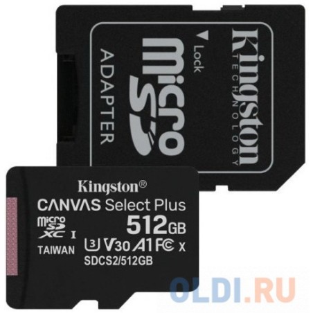 Kingston Canvas Select Plus microSDXC 512GB 100MB/s